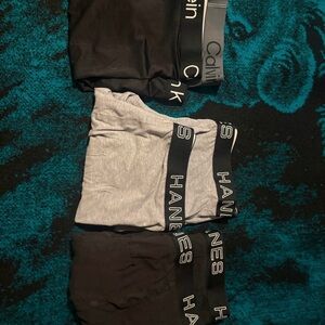 Calvin Klein and Hanes Boxer Briefs Set